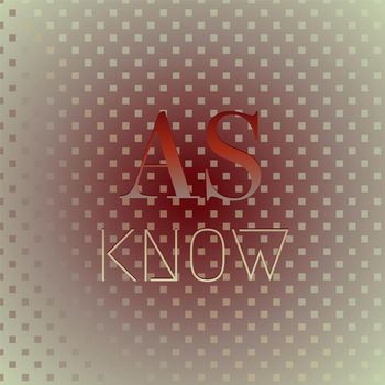 Various Artists - As Know