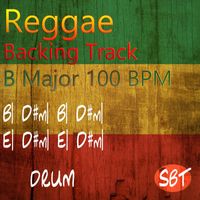 Sydney Backing Tracks - Cool Reggae Drum Backing Track B Major 100 BPM