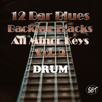 Sydney Backing Tracks - 12 Bar Blues Drum Backing Tracks, All Minor Keys, 70 BPM, Vol. 9