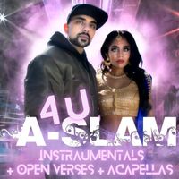 A-Slam - 4 U Instrumentals + Open Verses + Acapellas