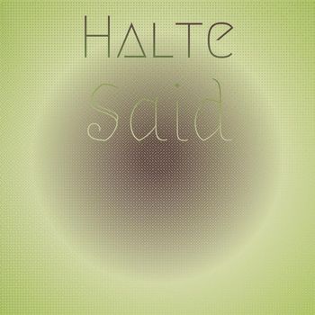 Various Artists - Halte Said