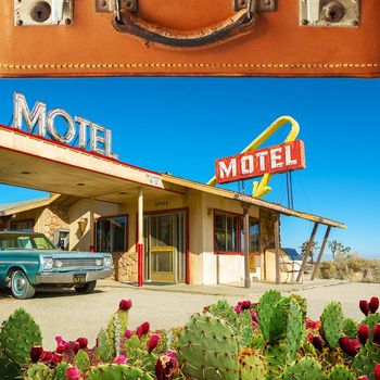 Kevin Ott - 1950s Holiday Inn on a Spring Desert Morning