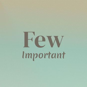 Various Artists - Few Important