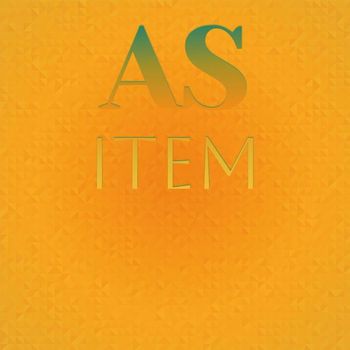 Various Artists - As Item
