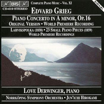Love Derwinger, Norrköping Symphony Orchestra and Jun'ichi Hirokami - Grieg: Piano Concerto in A Minor / Larviks-Polka / 23 Small Piano Pieces