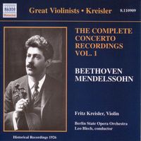 Fritz Kreisler - Beethoven / Mendelssohn: Violin Concertos, Vol. 1 (Kreisler) (1926)