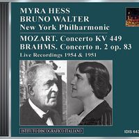 Myra Hess - Mozart: Piano Concerto No. 14 / Brahms: Piano Concerto No. 2 (Hess, Walter) (1951, 1954)