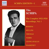 Tito Schipa - Schipa, Tito: Complete Victor Recordings (The), Vol. 1 (1922-1925)