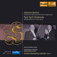 Franz Konwitschny - Brahms, J.: Violin Concerto / Tchaikovsky, P.I.: Symphony No. 4 (I. Oistrakh, Konwitschny)  (1953-54) (Staatskapelle Dresden Edition, Vol. 11)