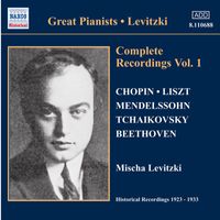 Mischa Levitzki - Levitzki, Mischa: Complete Recordings, Vol.  1 (1924-1928)