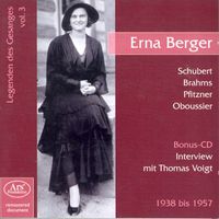 Erna Berger - Legenden Des Gesänges, Vol. 3: Erna Berger