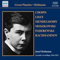 Josef Hofmann - Hofmann, Josef: Historical Recordings (1916-1923)