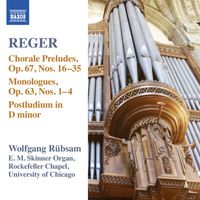 Wolfgang Rübsam - Reger: Organ Works, Vol. 15