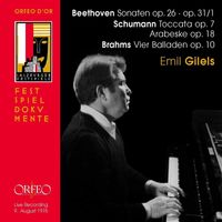 Emil Gilels - Beethoven, Schumann & Brahms: Piano Works (Live)