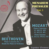 Menahem Pressler - Manahem Pressler, Vol. 3: Mozart, Beethoven