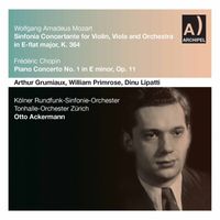 Otto Ackermann - Mozart: Sinfonia concertante in E-Flat Major, K. 364 – Chopin: Piano Concerto No. 1 in E Minor, Op. 11