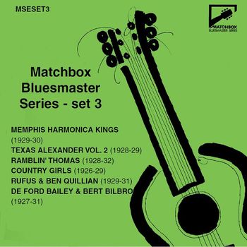 Various Artists - Matchbox Bluesmaster Series, Set 3: Country Blues & Harmonica Kings 1927-31