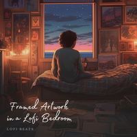 Lofi Beats - Framed Artwork in a Lofi Bedroom