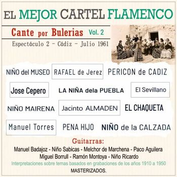 Various Artists - El Mejor Cartel Flamenco - Cante por Bulerías Vol. 2 (Masterizados)