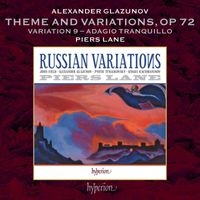 Piers Lane - Glazunov: Theme and Variations, Op. 72: Var. 9. Adagio tranquillo
