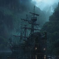 Pirate Ship Ambience - Soothing Voyage on Squeaking Ship
