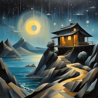 Behind Clouds - Midnight Reflections