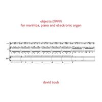 david toub - objects (for marimba, piano and electronic organ;1999​)​: 2024 recording