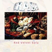 Crash - Red Velvet Sofa