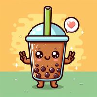 Monochrome - Black Sugar Bubble Tea