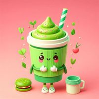 Monochrome - Green Tea Latte