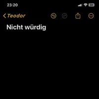 Teodor - Nicht würdig