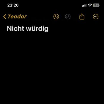 Teodor - Nicht würdig