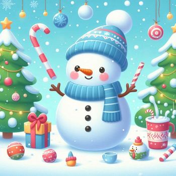 Monochrome - Snowman