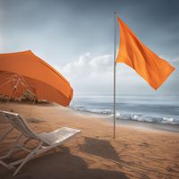 Yoga - relax orange flag