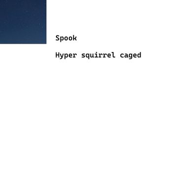 Spook - Hyper Squirrel caged