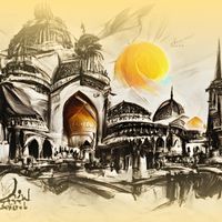 André Abujamra - knight arriving in Egypt