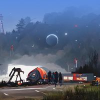 André Abujamra - ancient alien ships in a destroyed world