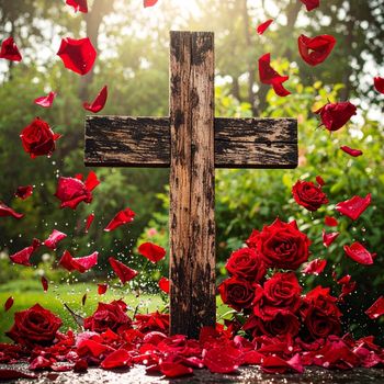 Cross - Roses