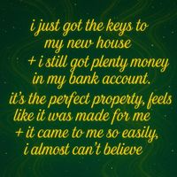 alexus - i just got the keys to my new house