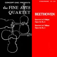 Fine Arts Quartet - Beethoven: String Quartets, Op. 18, Nos. 3 & 4 (Remastered from the Original Concert Disc Master Tapes)