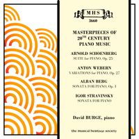 David Burge - Masterpieces of 20th Century Piano Music