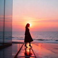 mirror image - Gazing at the sea