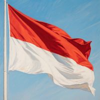 Monolith - Kupasang bendera didepan rumahku