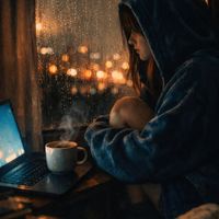 mirror image - Velvet Hoodie Weather