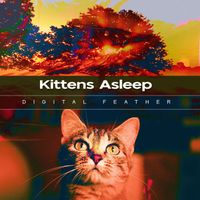 Digital Feather - Kittens Asleep