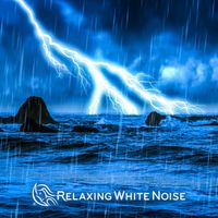 Relaxing White Noise - Ocean Rain + Thunderstorm for Deep Sleep (Loop, No Fade)