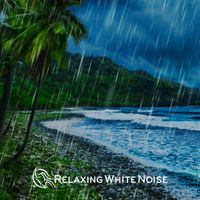 Relaxing White Noise - Rain Noise + Ocean Waves for Deep Sleep Loop (No Fade)