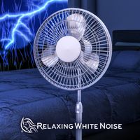 Relaxing White Noise - Fan White Noise + Thunderstorm Sounds for Sleep Loop (No Fade)