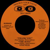 Oneness - Thank You b/w The Boss