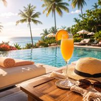 Buster Blanco & Penelope Cru - A Sunny Mimosa by the Pool